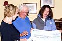 Mandy Angear with cheque